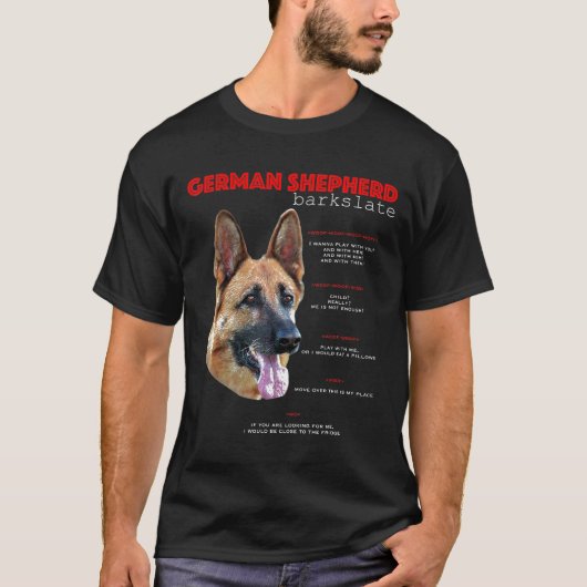 German Shepherd Translate T-shirt (Voorkant)