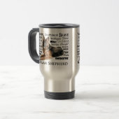 German Shepherd Travel Mug Reisbeker (Voorkant links)
