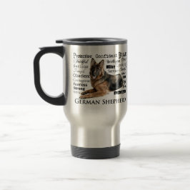 German Shepherd Travel Mug Reisbeker