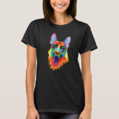 German Shepherd Tshirt, Dog Lover Tee, German Shep T-shirt (Voorkant)
