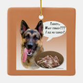 German Shepherd Turkey Keramisch Ornament (Achterkant)