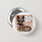 German Shepherd Turkey Ronde Button 5,7 Cm (Voorkant /achterkant)