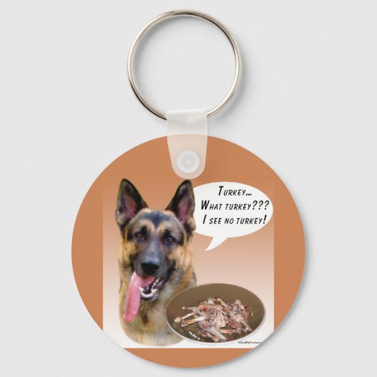 German Shepherd Turkey Sleutelhanger (Voorkant)