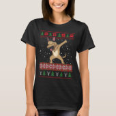 German Shepherd Ugly Christmas Sweater T-shirt (Voorkant)