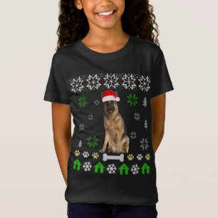 German Shepherd Ugly Kerstmis-German Shepherd Dog T-shirt