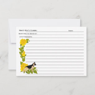 German Shepherd: Uit de keuken van de Recipe-Kaart