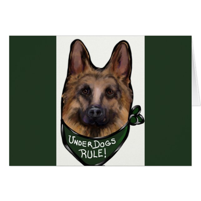 GERMAN SHEPHERD UNDERDOG (Voorkant Horizontaal)