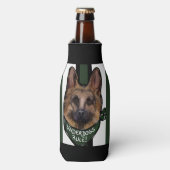 German Shepherd Underdog Flesjeskoeler (Fles Voorkant)