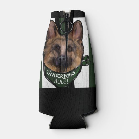 German Shepherd Underdog Flesjeskoeler (Achterkant)