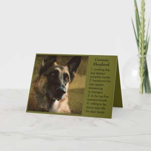 German Shepherd Vaderdag Kaart (Voorkant)