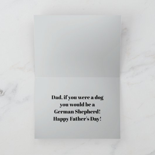 German Shepherd Vaderdag Kaart (Binnen)