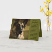 German Shepherd Vaderdag Kaart (Gele Bloem)