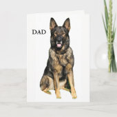 German Shepherd Vaderdag Kaart (Voorkant)