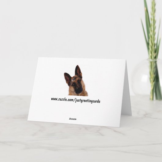 German Shepherd Vaderdag Kaart (Achterkant)