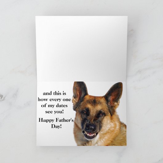German Shepherd Vaderdag Kaart (Binnen)