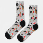 German Shepherd Valentijn Pattern Socks Sokken (Links)