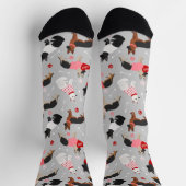 German Shepherd Valentijn Pattern Socks Sokken (Top)