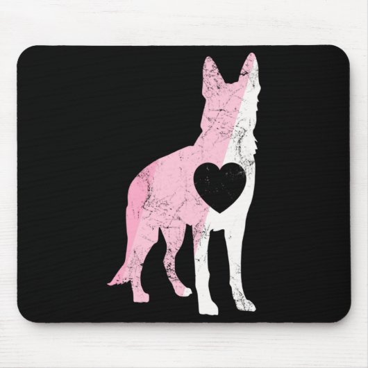 German Shepherd Valentines Day Cud Love Dog _1  Muismat (Voorkant)