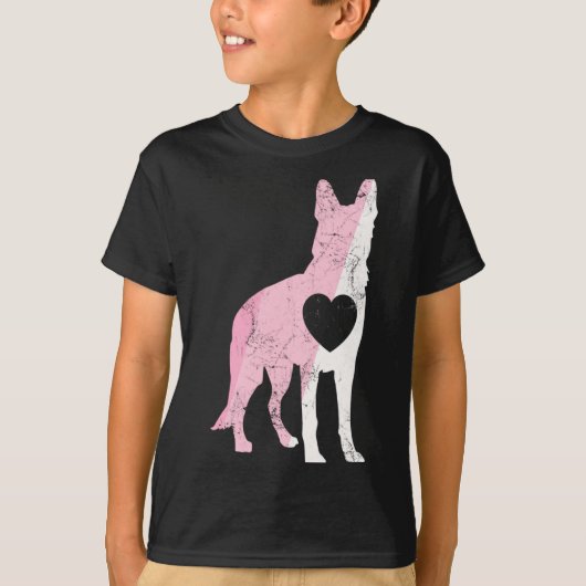 German Shepherd Valentines Day Cud Love Dog _1  T-shirt (Voorkant)