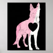 German Shepherd Valentines Day Cud Love Dog  Poster (Voorkant)