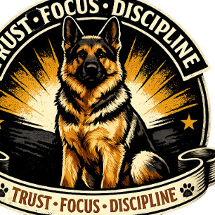 German Shepherd Vertrouw Focus Discipline Mok