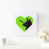 German Shepherd Vierkante Klok (Huis)