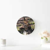German Shepherd: Wall Clock Ronde Klok (Huis)
