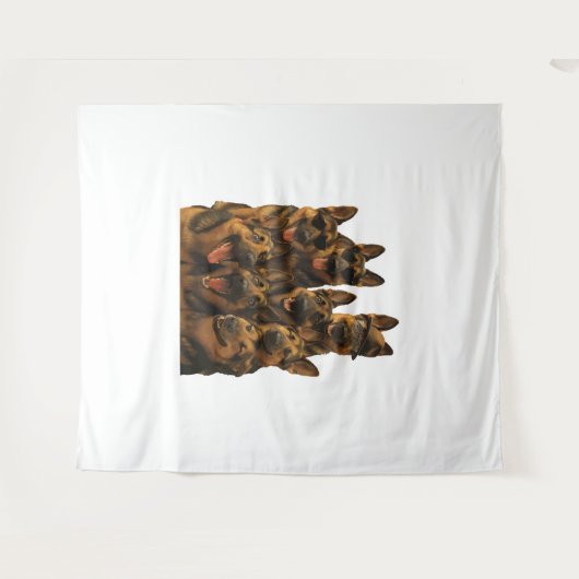 German Shepherd Wandkleed (Voorkant (horizontaal))