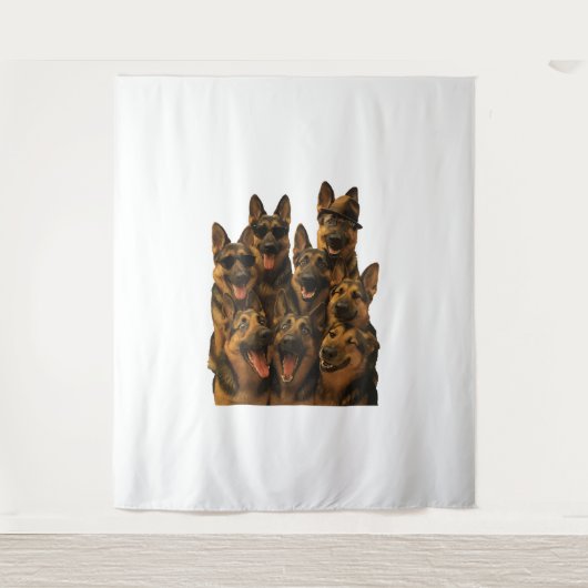 German Shepherd Wandkleed (Voorkant)