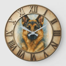 German Shepherd Watercolor Dog Art | Pet Owner Gif