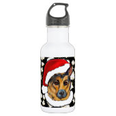 GERMAN SHEPHERD WATERFLES  (Voorkant)