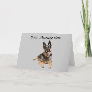 German Shepherd Wenskaart Feestdagen Kaart