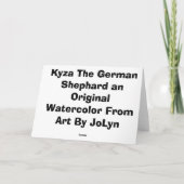 German Shepherd Wenskaart Kaart (Achterkant)