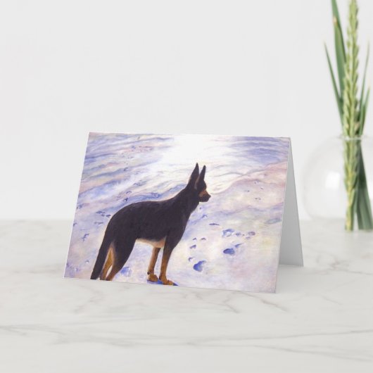 German Shepherd Wenskaart Kaart (Voorkant)