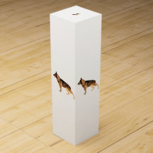 German shepherd Wine Gift Box