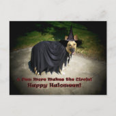 German Shepherd Witch Dog Briefkaart (Voorkant)