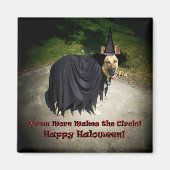 German Shepherd Witch Dog Magneet (Voorkant)