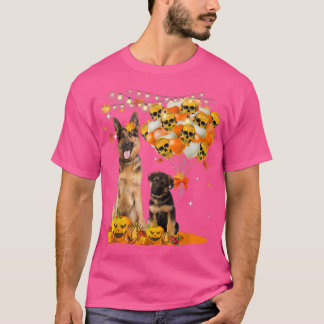German Shepherd Witch Funny Halloween Cute Animal T-shirt