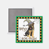 German Shepherd Witch Magneet (Voorkant / Achterkant)