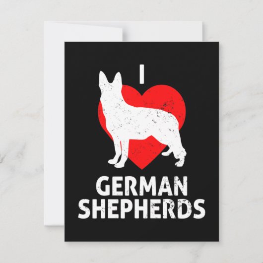 German Shepherd Wolf Dog Notitiekaartje (Voorkant)