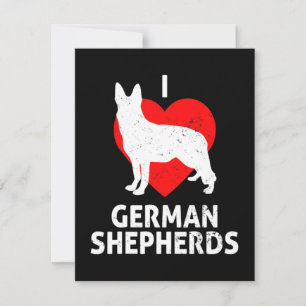German Shepherd Wolf Dog Notitiekaartje