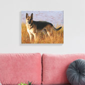 German Shepherd Wrapped Canvas Print (Insitu (Woonkamer))