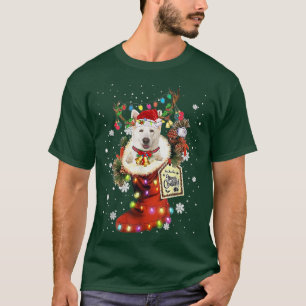 German Shepherd Xmas Boot Kerstmis Winter Sn T-shirt