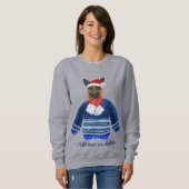 German Shepherd Xmas Ugly Kersthond Mam Trui (Voorkant volledig)