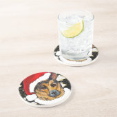 GERMAN SHEPHERD ZANDSTEEN ONDERZETTER (Zijkant)