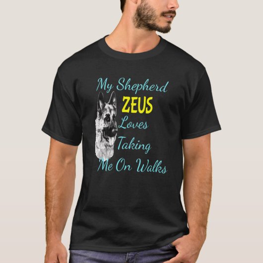 German Shepherd Zeus Dog Love T-shirt (Voorkant)