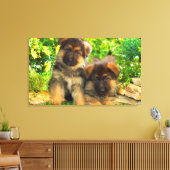 German Shepherds Canvas Afdruk (Insitu (Woonkamer))