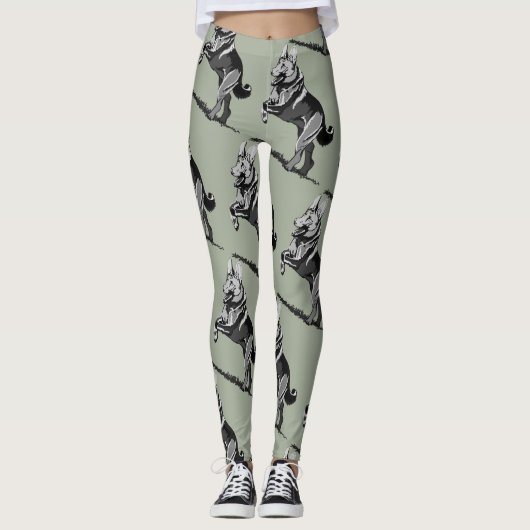 German Shepherds Leggings (Voorkant)