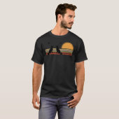 German Shepherds Sitting Silhouette Chicken Or Lov T-shirt (Voorkant volledig)