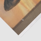 German Sheppard on a porch - Decoupage Paper Tissuepapier (Detail)